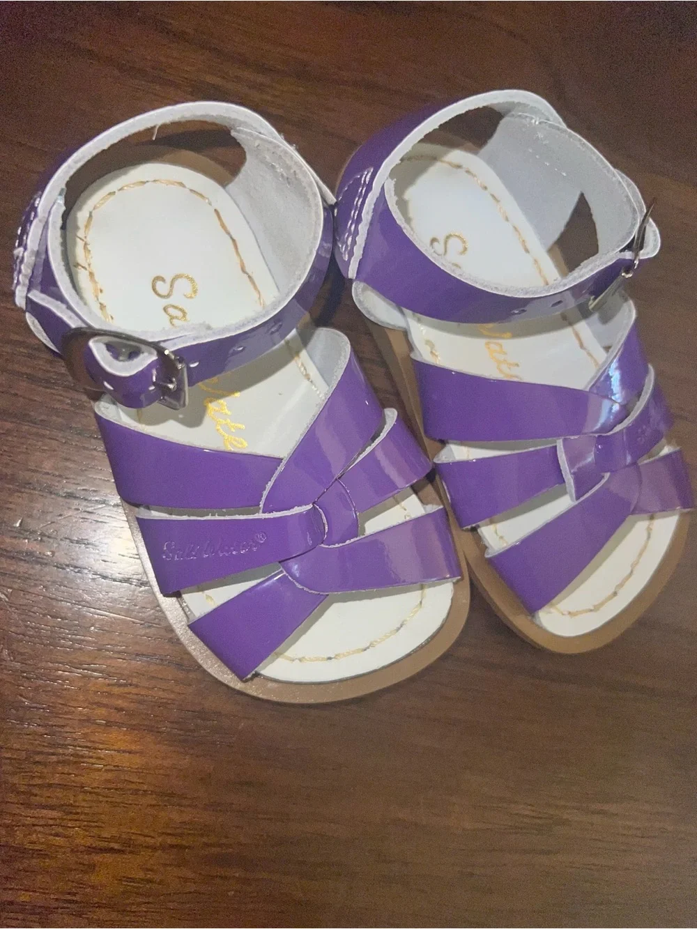 Purple Kids Strappy Sandals by Saltwater Sandal